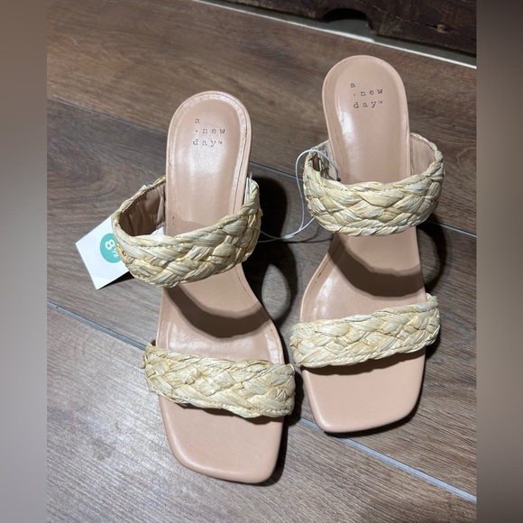 Brand New with tags! A New Day Straw Detail Women’s Sandals Size 8.5. - Picture 7 of 7